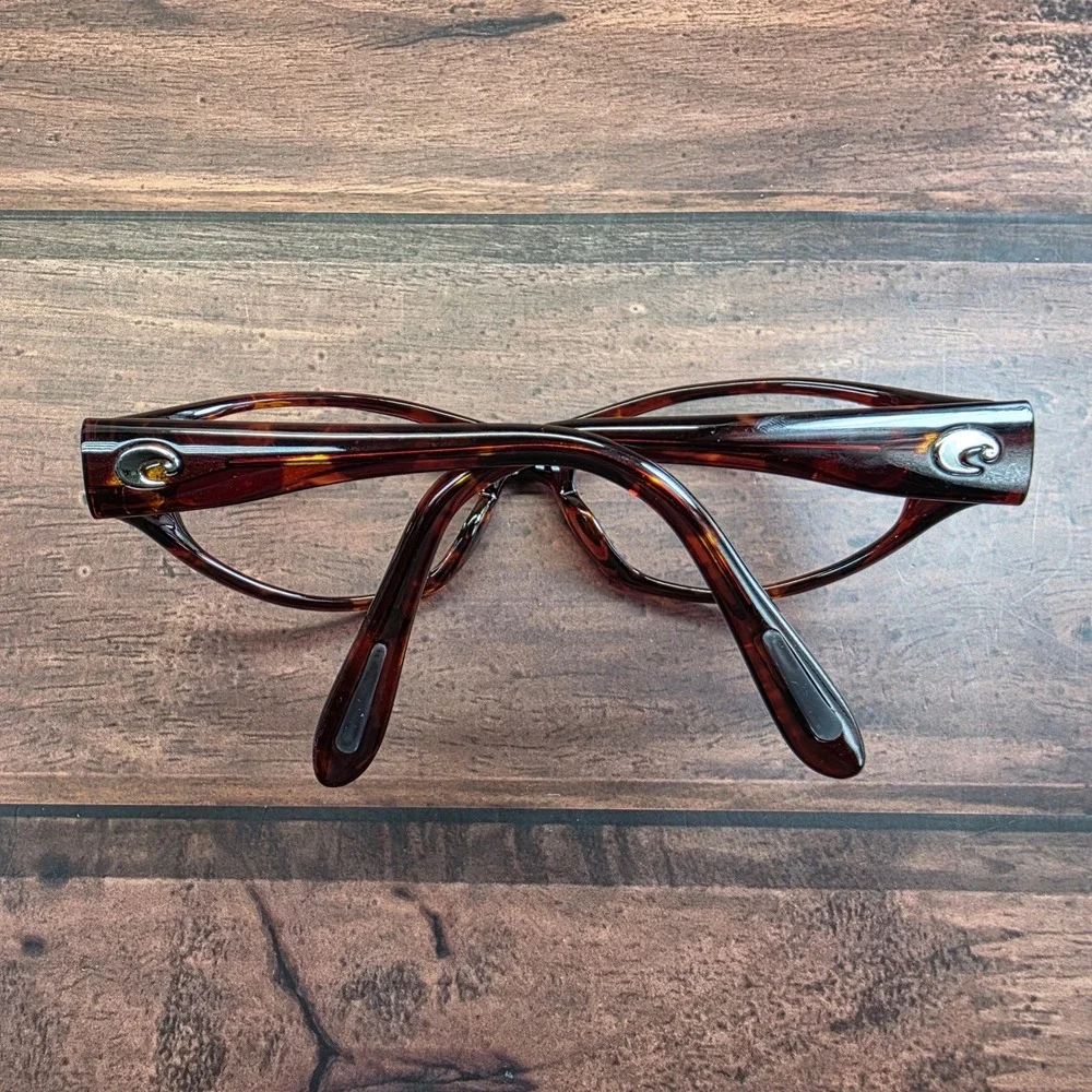 Costa Del Mar MP2-10 Tortoise Shell Eyeglass Frames Brown Wrap Made in Japan